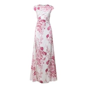 Reformation Birch Silk Dress in White and Mauve
